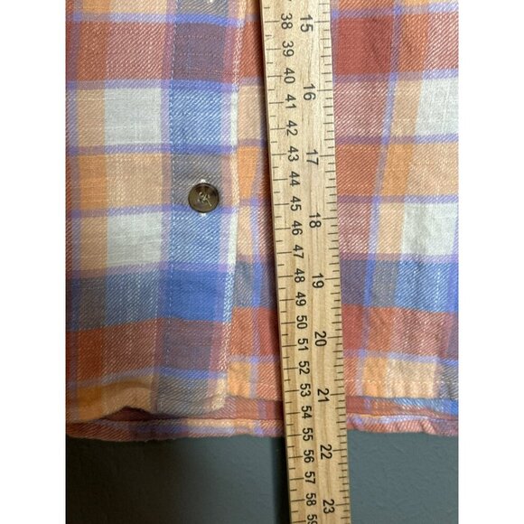 Billabong Big Girls Large LS Plaid Button-Up Flannel Surfer Beach Shirt - Picture 3 of 8